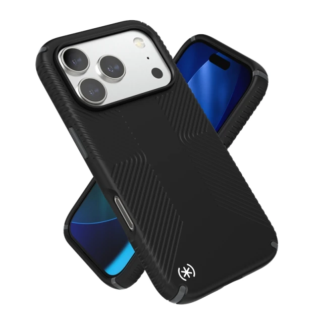 Чехол Speck Presidio2 Grip для iPhone 17 Pro Black / Slate Grey / White with MagSafe (150976-D143)