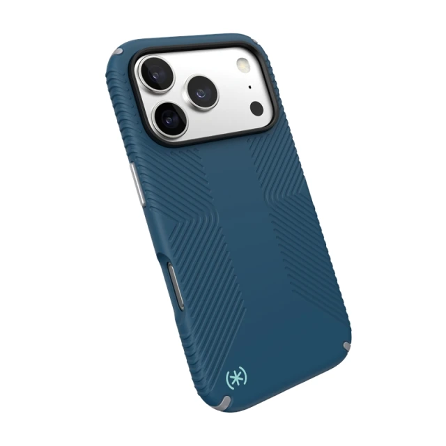 Чехол Speck Presidio2 Grip для iPhone 17 Pro Deep Sea/Silver Metallic with MagSafe (150976-3261)