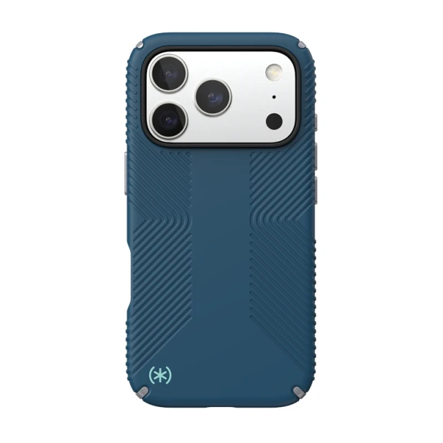 Чехол Speck Presidio2 Grip для iPhone 17 Pro Deep Sea/Silver Metallic with MagSafe (150976-3261)
