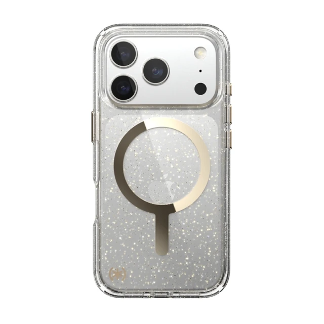 Чохол Speck Presidio Lux для iPhone 17 Pro Glitter / Gold Metallic with MagSafe (150978-9221)