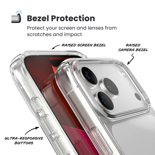 Чохол Speck Presidio Perfect-Clear для iPhone 17 Pro Max Clear with MagSafe (150980-5085)