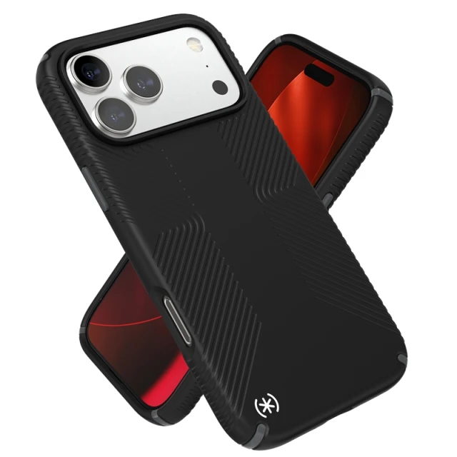 Чохол Speck Presidio2 Grip для iPhone 17 Pro Max Black / Slate Grey / White with MagSafe (150985-D143)