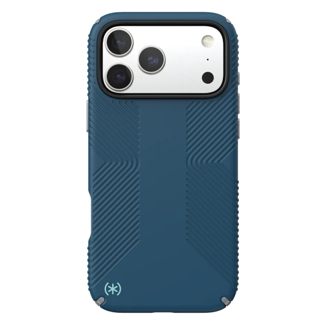 Чохол Speck Presidio2 Grip для iPhone 17 Pro Max Deep Sea/Silver Metallic with MagSafe (150985-3261)