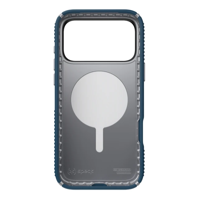 Чохол Speck Presidio2 Grip для iPhone 17 Pro Max Deep Sea/Silver Metallic with MagSafe (150985-3261)