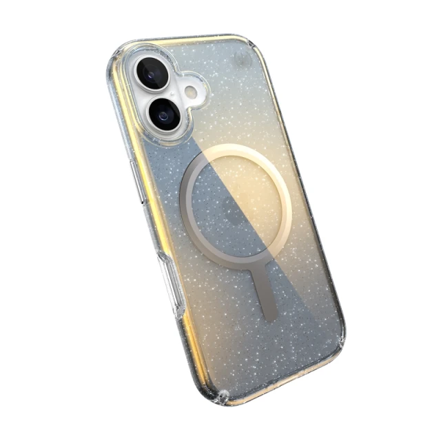 Чохол Speck Presidio Lux для iPhone 17 Hyper Mirror Glitter / Silver Metallic with MagSafe (151013-3274)
