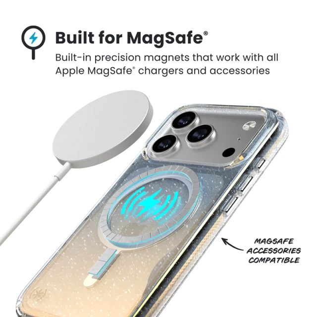 Чохол Speck Presidio Lux для iPhone 17 Pro Hyper Mirror Glitter with MagSafe (151022-3274)