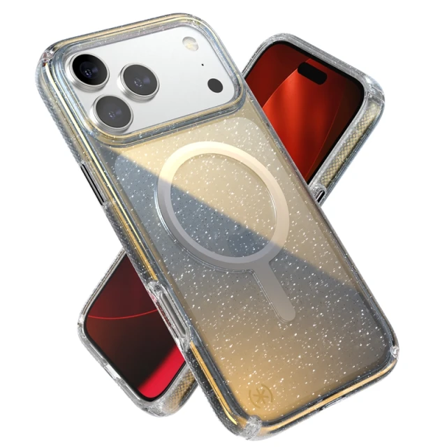 Чохол Speck Presidio Lux для iPhone 17 Pro Max Hyper Mirror Glitter with MagSafe (151027-3274)