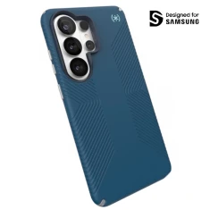 Чехол Speck Presidio2 Grip Magnet для Samsung Galaxy S26 Ultra Deep Sea/Silver Metallic/Spell Blue with MagSafe (151062-3261)