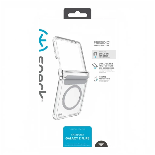 Чохол Speck Presidio Perfect-Clear Magnet для Samsung Galaxy Flip 8 Clear (151094-1212)