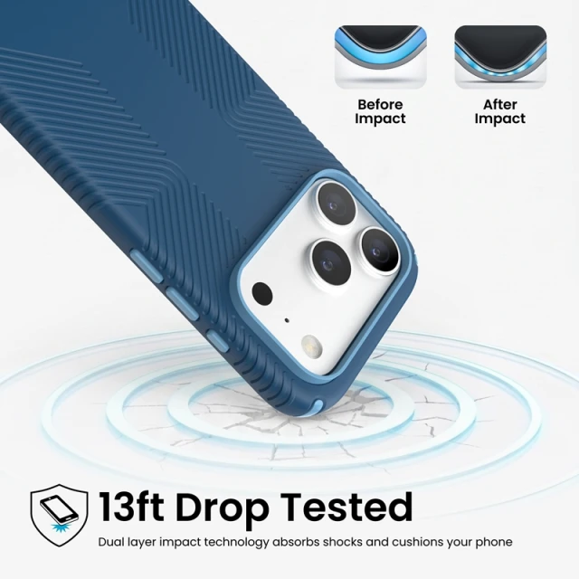 Чохол Speck Presidio2 Grip для iPhone 18 Pro | 17 Pro Blue (151096-3261)