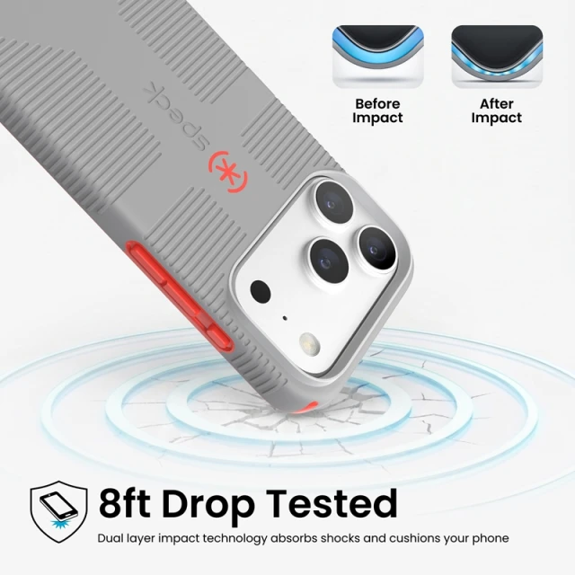 Чохол Speck Candyshell Grip для iPhone 18 Pro | 17 Pro Grey (151102-3295)