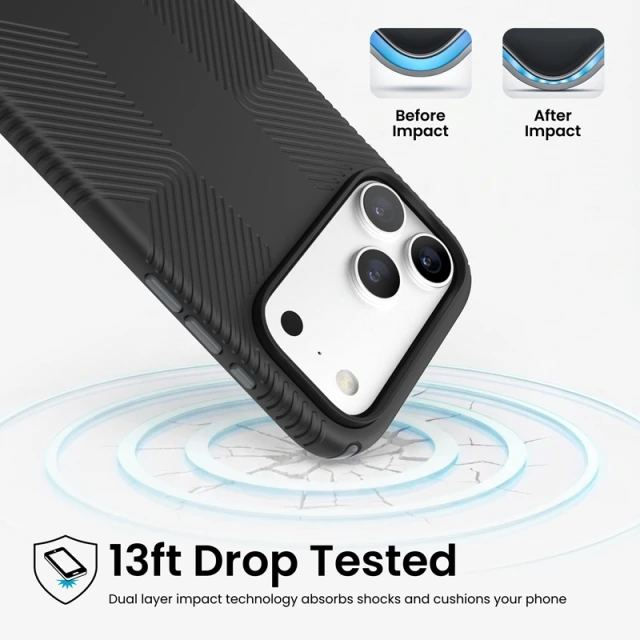 Чохол Speck Presidio2 Grip для iPhone 18 Pro Max | 17 Pro Max Black (151108-D143)