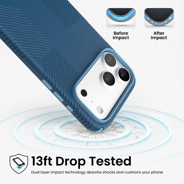 Чохол Speck Presidio2 Grip для iPhone 18 Pro Max | 17 Pro Max Blue (151108-3261)