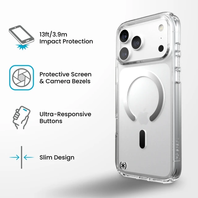 Чохол Speck Presidio Perfect Clear для iPhone 18 Pro Max | 17 Pro Max Clear (151110-3240)