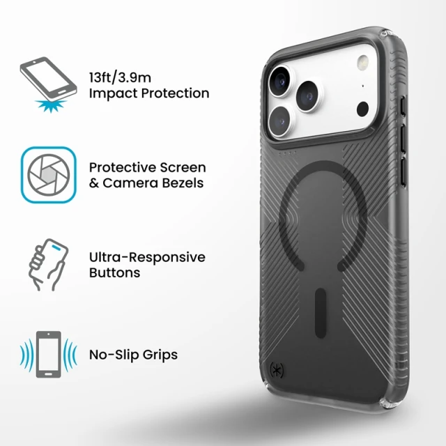 Чохол Speck Presidio Lux Grip для iPhone 18 Pro Max | 17 Pro Max Black (151116-9984)