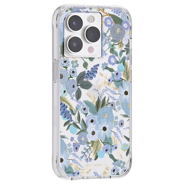 Чохол Rifle Paper Clear для iPhone 14 Pro Garden Party Blue (RP049230)