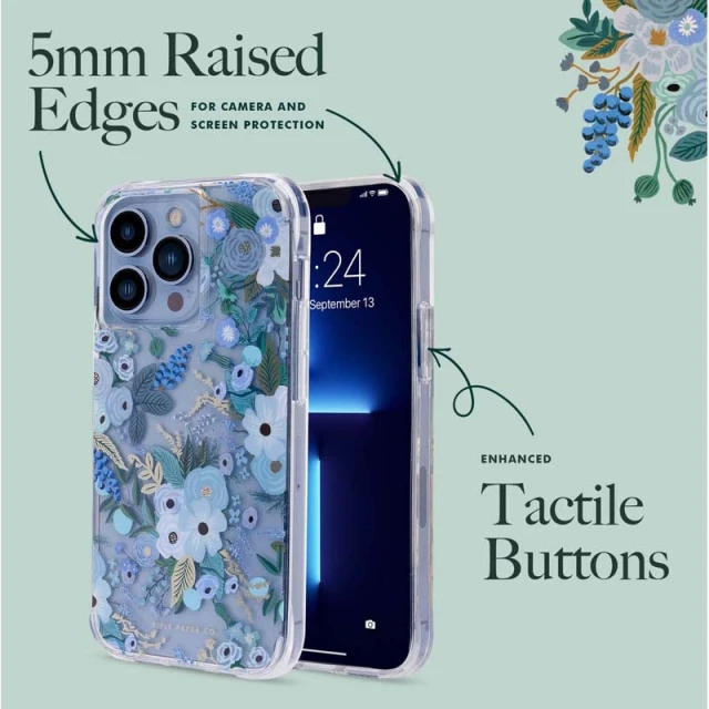 Чохол Rifle Paper Clear для iPhone 14 Pro Max Garden Party Blue (RP049320)