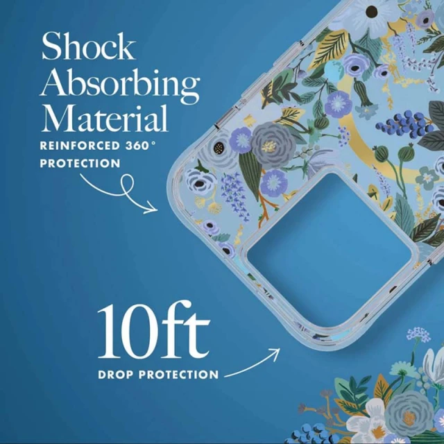 Чохол Rifle Paper Clear для iPhone 14 Pro Max Garden Party Blue with MagSafe (RP049322)
