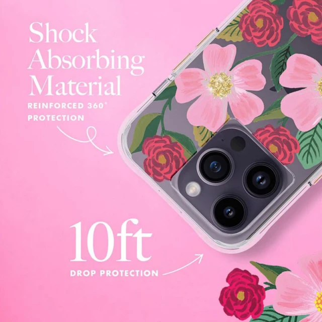 Чохол Rifle Paper Clear для iPhone 14 Pro Rose Garden (RP049818)