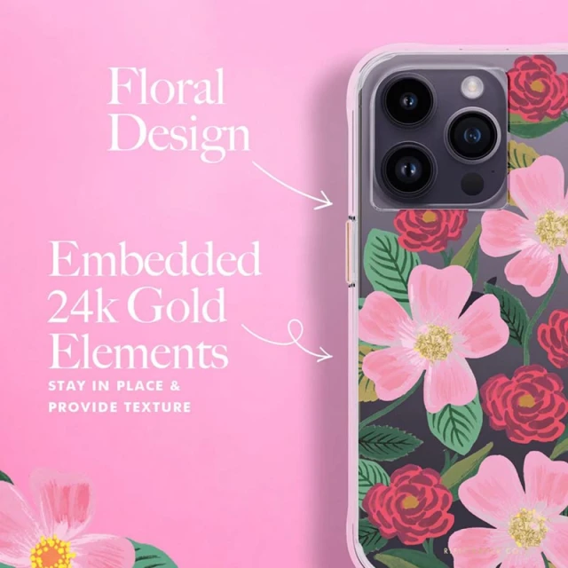Чохол Rifle Paper Clear для iPhone 14 Pro Rose Garden (RP049818)