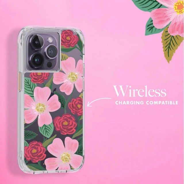 Чохол Rifle Paper Clear для iPhone 14 Pro Rose Garden (RP049818)