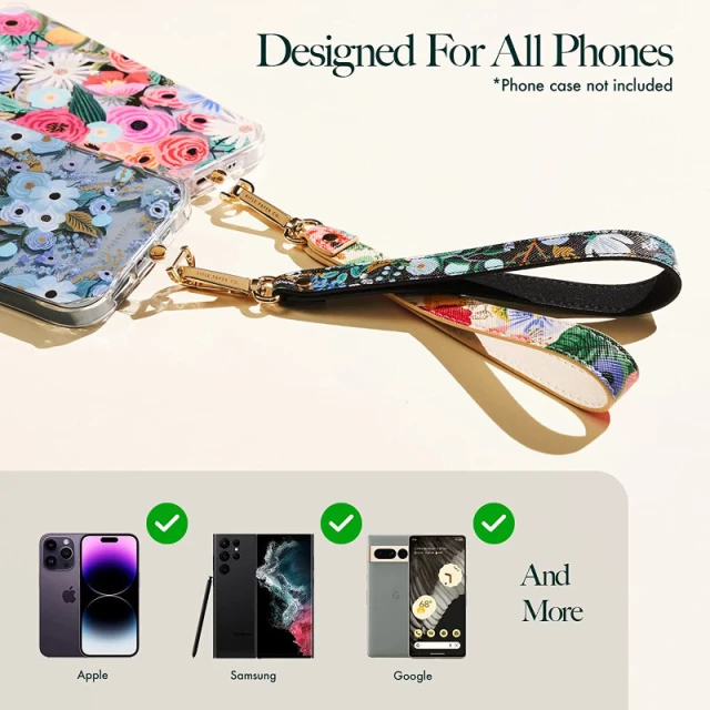 Універсальний ремінець Rifle Paper Phone Wristlet Garden Party Blue (RP050230)