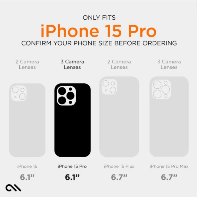 Чохол Case-Mate Ultra Tough D3O Clear для iPhone 15 Pro Clear with MagSafe (CM051486)