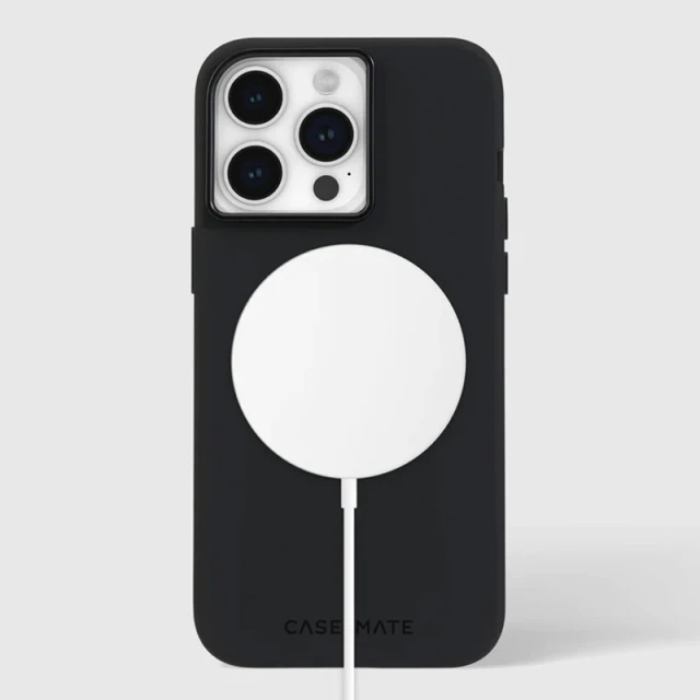 Чохол Case-Mate Silicone для iPhone 15 Pro Max чорний with MagSafe (CM051656)