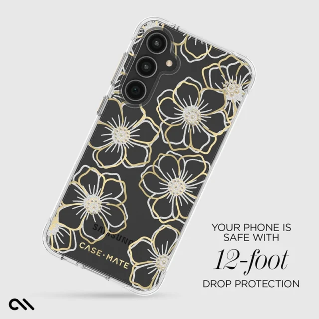 Чехол Case-Mate Floral Gems для Samsung Galaxy S23 FE (S711) Gold (CM053136)