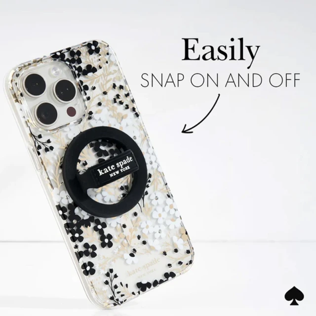 Тримач Kate Spade New York Magnetic Loop Grip Black (KS053398)