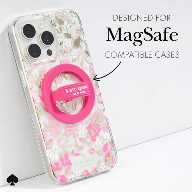 Тримач Kate Spade New York Magnetic Loop Grip Pink with MagSafe (KS053402)