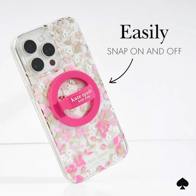 Тримач Kate Spade New York Magnetic Loop Grip Pink with MagSafe (KS053402)