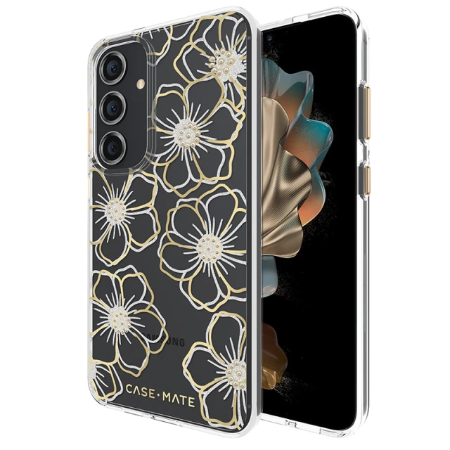 Чохол Case-Mate Floral Gems для Samsung Galaxy S24 Plus (S926) Gold (CM053434)