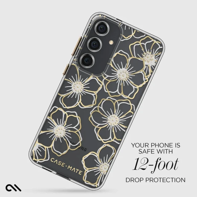 Чохол Case-Mate Floral Gems для Samsung Galaxy S24 Plus (S926) Gold (CM053434)