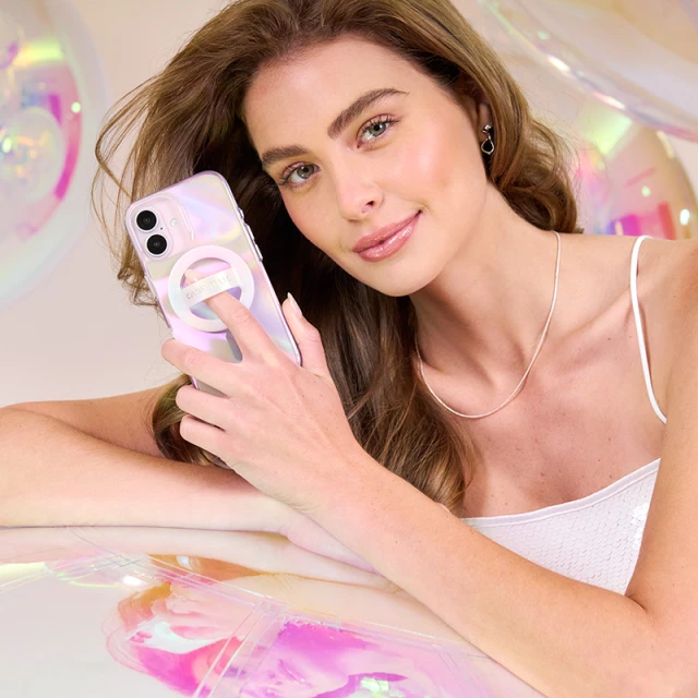 Чехол Case-Mate Soap Bubble для iPhone 16 Iridescent with MagSafe (CM054330)