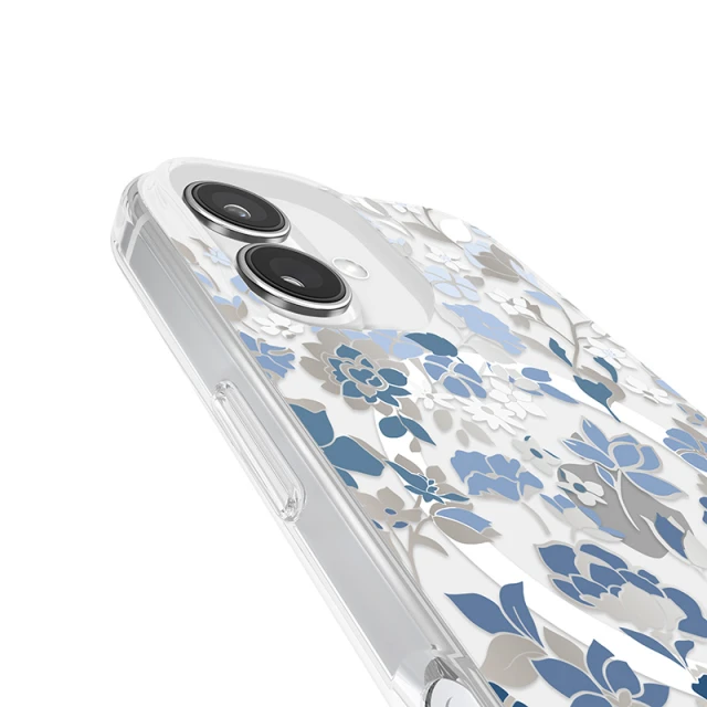 Чехол Kate Spade New York Protective Gems для iPhone 16 Flowerbed Blue (KS054338)