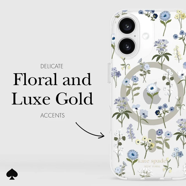 Чехол Kate Spade New York Protective для iPhone 16 Precious Bloom (KS054340)