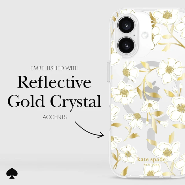 Чохол Kate Spade New York Protective Gems для iPhone 16 Sunshine Floral (KS054342)