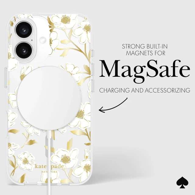 Чохол Kate Spade New York Protective Gems для iPhone 16 Sunshine Floral (KS054342)