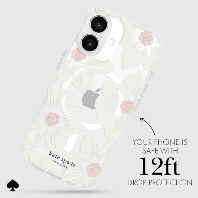 Чохол Kate Spade New York Protective для iPhone 16 Pink (KS054344)