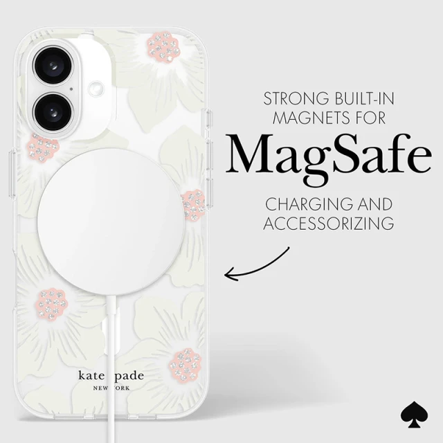 Чохол Kate Spade New York Protective для iPhone 16 Pink (KS054344)