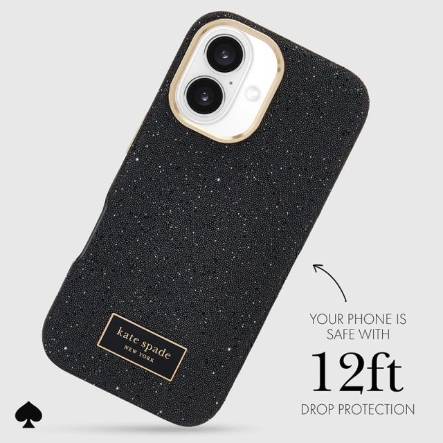 Чохол Kate Spade New York Crystal Pave для iPhone 16 Nightfall (KS054354)