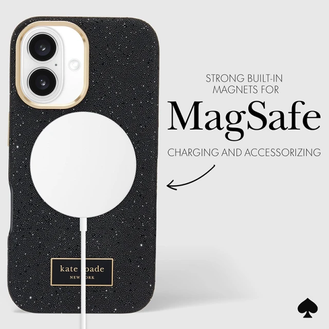 Чохол Kate Spade New York Crystal Pave для iPhone 16 Nightfall (KS054354)