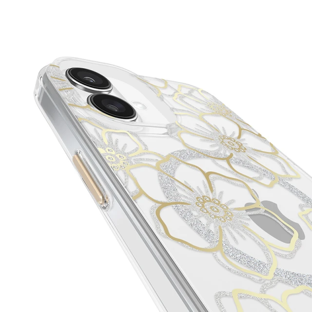 Чохол Case-Mate Floral Gems для iPhone 16 Plus Gold with MagSafe (CM054374)