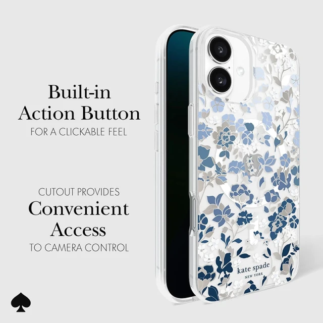 Чохол Kate Spade New York Protective Gems для iPhone 16 Plus Blue (KS054380)