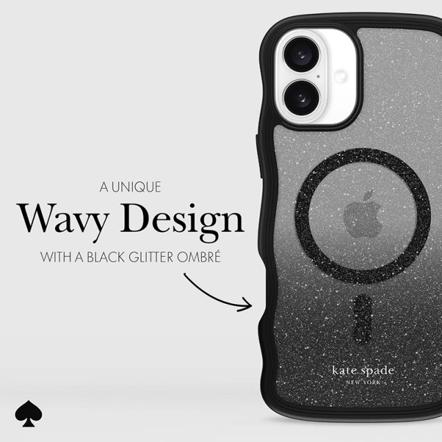 Чохол Kate Spade New York Wavy для iPhone 16 Plus Navy (KS054394)