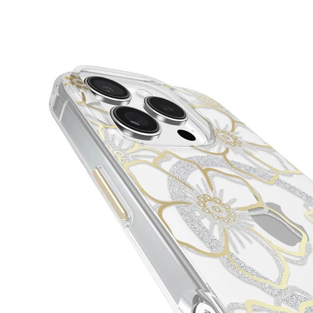 Чехол Case-Mate Floral Gems для iPhone 16 Pro Gold with MagSafe (CM054416)