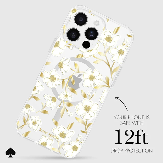 Чохол Kate Spade New York Protective Gems для iPhone 16 Pro Max Sunshine Floral (KS054468)