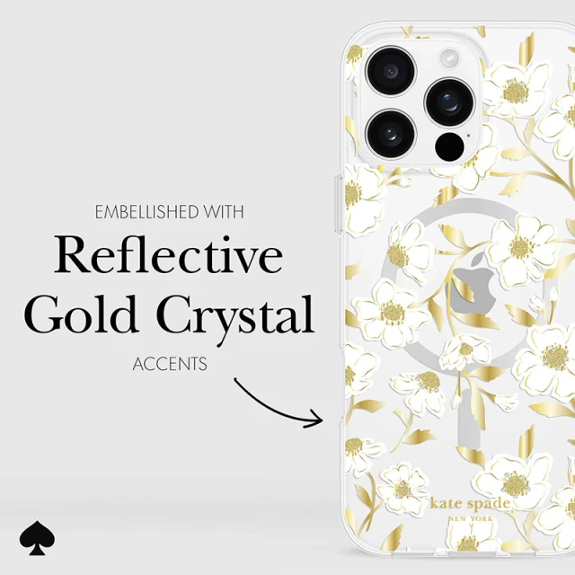 Чохол Kate Spade New York Protective Gems для iPhone 16 Pro Max Sunshine Floral (KS054468)