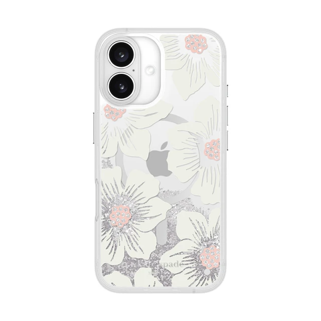 Чохол Kate Spade New York Liquid Glitter для iPhone 16 Hollyhock Floral (KS054600)